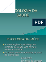 PSICOLOGIA DA SAÚDE - Aulas