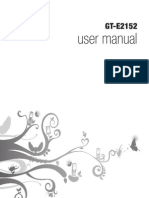 User Manual Samsung GT E2152