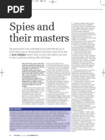 Spies and Their Masters