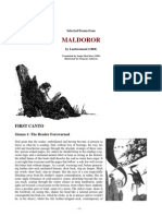 Selected Poems From Maldoror (By Lautreamont