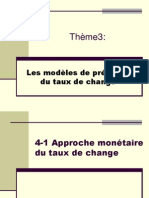 Modèles Taux de Change