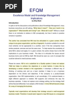 10 - EFQM - Knowledge Management Implications