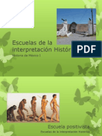 Escuelas de La Interpretación Histórica