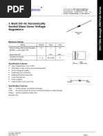 Tak Cheong: 1 Watt DO-41 Hermetically Sealed Glass Zener Voltage Regulators