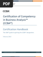 Certification of Competency in Business Analysis™ (CCBA®)