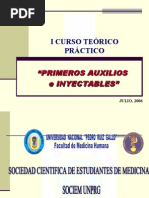 I Curso Teórico Práctico Primeros Auxilios - Inyectables