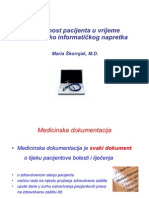 Maria Škornjak, M.D., Privatnost Pacijenta U Vrijeme Tehnolosko Informatickog Napretka