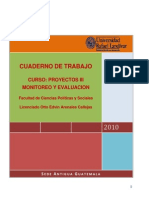 Cuaderno de Trabajo Proyectos Sociales III 2010