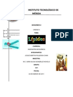 Tarea de Bioquímica Unidad 4 (Lipidos)