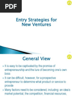 Entry Strategies For New Ventures 1