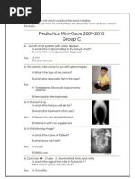 Pediatrics Mini Osce - C