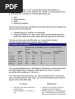 Factor Comparison A Set of Compensable Factors Are Identified As