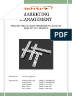 Marketing Management: Project On 4 P'S & Environmental Scan of Dish TV-DTH Service