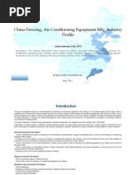 China Freezing Air Conditioning Equipment Mfg. Industry Profile Cic3573