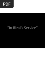 In Rizal's Service