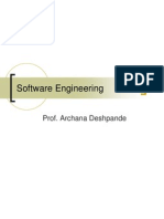 Software Engineering: Prof. Archana Deshpande