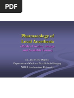 2010 Anesthesia Lectue - Pharmacology of Local Anesthetics