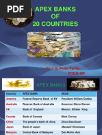 Apex Banks of 20 Countries