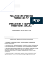 PTFP Oper y Equipos de Producción Agraria