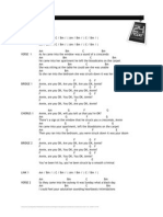 Smooth Criminal Words & Chords V1