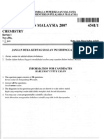 SPM 4541 2007 Chemistry k1