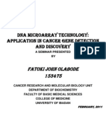 Dna Microarray Technology: Application in Cancer Gene Detection and Discovery