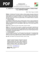 El Ambiente y La Disciplina Escolar en El Conductimos y El Constructivismo