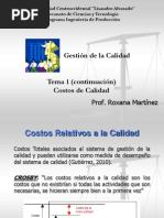 Tema 1 GC Costos Calidad