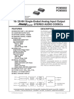 PCM3002 PCM3003: Features Description