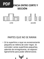 Diferencia Entre Corte y Sección