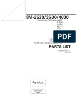 Kyocera Diagrama de Partes KM 2530 3530 4030 P