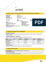 Shell Dromus Oil B: Safety Data Sheet