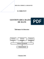 Gestionarea Bazelor de Date