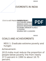 MDG Achievements in India