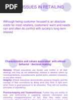 Ethical Issues in Retailing