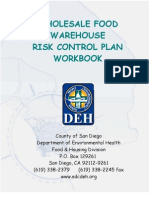 Wholesale Food Warehouse Risk Control Plan Workbook