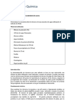 Determinación de Cloruros en Agua