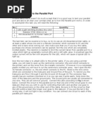 Connecting LEDs To The Parallel Port