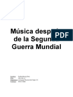 Música Después de La Segunda Guerra Mundial