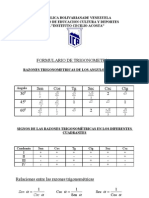 Formulario Trigonometría