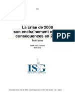 Memoire Crise 2008 Et Consequences en 2012 Modifié