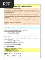 Revision Complex Numbers