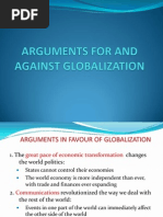 Arguments For and Against Globalization