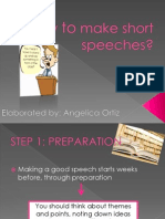 How To Make Short Speeches