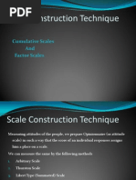 Scale Construction Technique