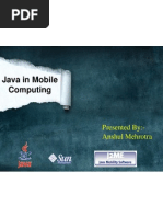 Java in Mobile Computing