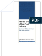 PESTLE of Fast Food Industry and McDonald's