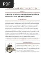 Liquid Tank Monitring System