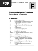 Rotameter Calibration