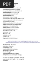 Valores Normales Del Hemograma